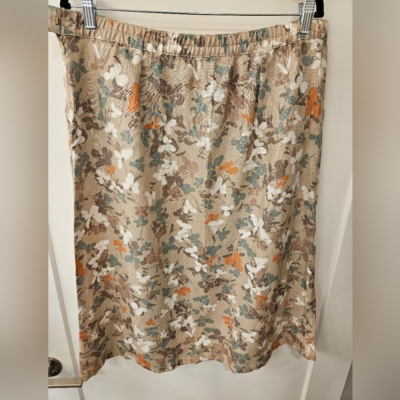 NWT - L L Bean Linen Skirt - Size 16 Reg - Picture 3 of 9